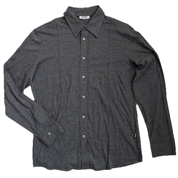 Moschino Long-Sleeve Button-Down Casual Slim Men's Shirt IT 42 US 16.5 - Picture 1 of 15